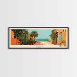 Thies, Senegal Panoramic Canvas Print, Thies, Senegal Painting, Senegal Art, Thies Travel Poster, Travel Art, Guest Room Painting