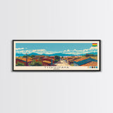 Tiquipaya, Bolivia Panoramic Canvas Print, Tiquipaya, Bolivia Painting, Bolivia Art, Tiquipaya Travel Poster, Travel Art, Guest Room Painting