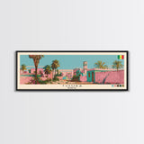 Touba, Senegal Panoramic Canvas Print, Touba, Senegal Painting, Senegal Art, Touba Travel Poster, Travel Art, Guest Room Painting