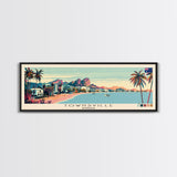 Townsville, Australia Panoramic Canvas Print, Townsville, Australia Painting, Australia Art, Townsville Travel Poster, Travel Art, Guest Room Painting