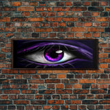 Violet Eye Art Print, Big Eye Art Painting, Canvas Print, Eye Canvas Art, Framed Art Print, Wall Decor, Panoramic, Wall Art, Canvas Print