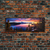 Panoramic of Crater Lake National Park, Extra Large Wall Art, Panoramic Wall Art, Panoramic Print, Landscape Photography, Landscape Print