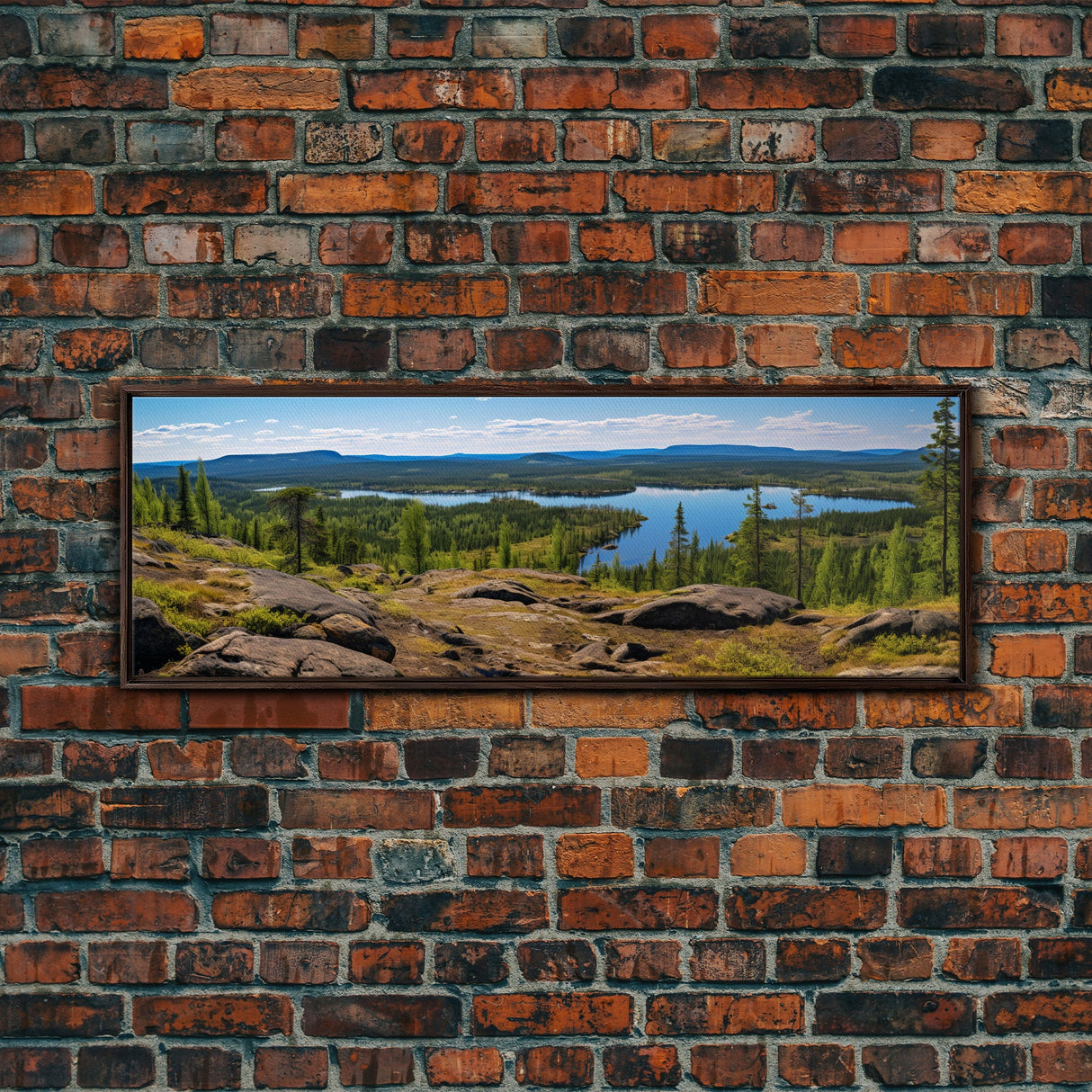 Panoramic of Finnish Lapland In Summer, Extra Large Wall Art, Panoramic Wall Art, Panoramic Print, Landscape Photography, Landscape Print