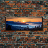 Panoramic of Great Smoky Mountains National Park, Extra Large Wall Art, Panoramic Wall Art, Panoramic Landscape Print, Landscape Photography