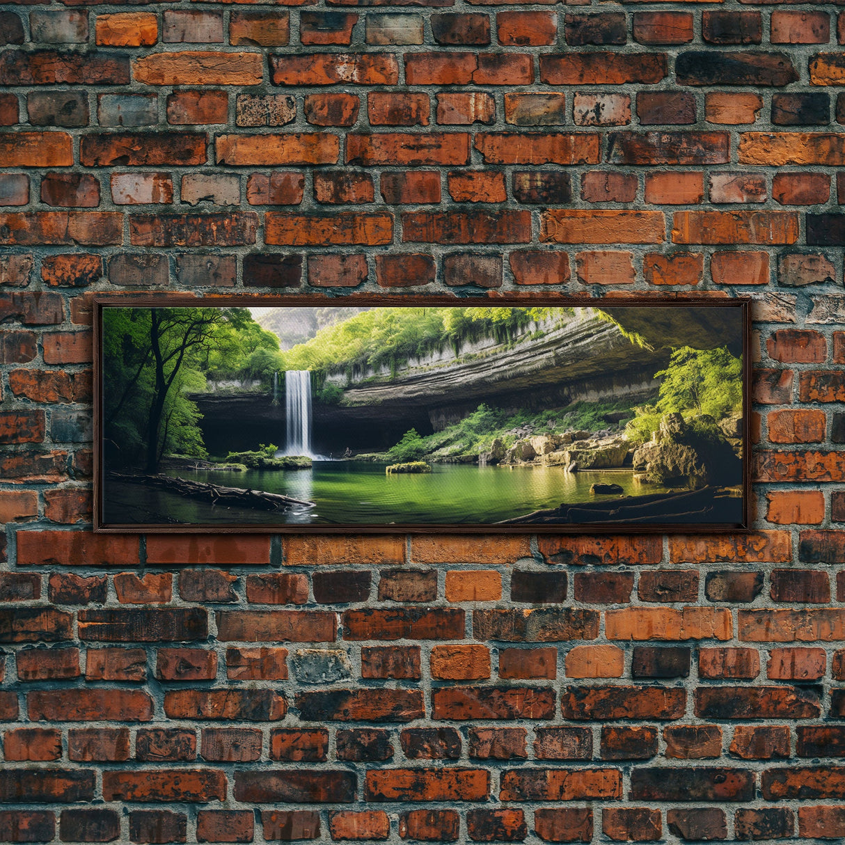 Panoramic of Hamilton Pool Texas, Extra Large Wall Art, Panoramic Wall Art, Panoramic Print, Landscape Photography Landscape