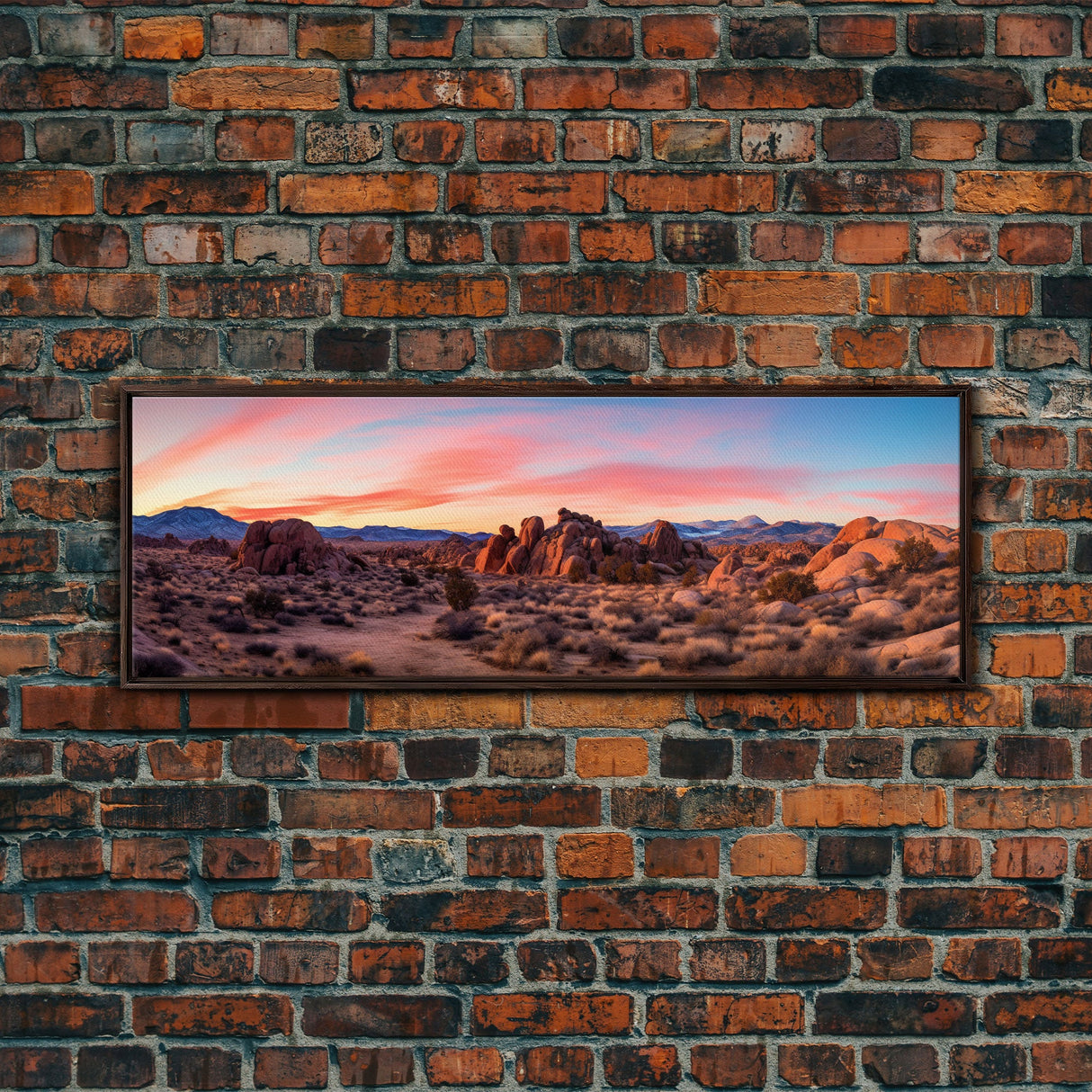 Panoramic of Joshua Tree National Park, Extra Large Wall Art, Panoramic Wall Art, Panoramic Print, Landscape Photography Landscape