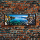 Panoramic Print of Lake Tahoe California, Extra Large Wall Art, Panoramic Wall Art, Panoramic Landscape Print, Landscape Photography