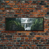 Panoramic Print of Multnomah Falls Oregon Extra Large Wall Art, Panoramic Wall Art, Panoramic Landscape Print, Landscape Photography