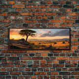 Panoramic Print of The Serengeti in Tanzania Extra Large Wall Art, Panoramic Wall Art, Panoramic Landscape Print, Landscape Photography