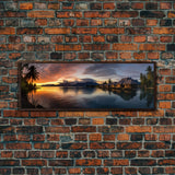 Panoramic Print of Tahiti, Extra Large Wall Art, Panoramic Wall Art, Panoramic Landscape Print, Landscape Photography