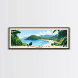 Anse Soleil, Seychelles Panoramic Beach Print, Vacation Gift, Seychelles Wall Art, Framed Canvas Print, Framed Beach Painting