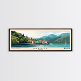 Bačvice, Croatia Panoramic Print, Vacation Gift, Croatia Wall Art, Beach Painting, Beach Decor, Beach Or Lakehouse Art