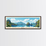 Coron Bay Islands, Philippines Panoramic Beach Print, Vacation Gift, Philippines Wall Art, Framed Canvas Print, Framed Beach Painting