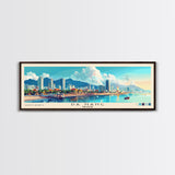 Da Nang, Vietnam Panoramic Beach Print, Vacation Gift, Vietnam Wall Art, Framed Canvas Print, Framed Beach Painting