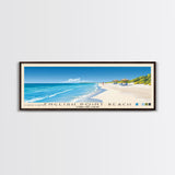 English Point Beach, Turks and Caicos Panoramic Beach Print, Vacation Gift, Turks and Caicos Wall Art, Framed Canvas Print, Framed Beach Painting