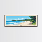 Geribá Beach, Brazil Panoramic Beach Print, Vacation Gift, Brazil Wall Art, Framed Canvas Print, Framed Beach Painting