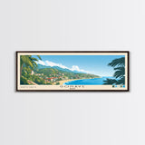 Gonâve, Haiti Panoramic Beach Print, Vacation Gift, Haiti Wall Art, Framed Canvas Print, Framed Beach Painting