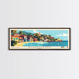 Guadeloupe, France Panoramic Beach Print, Vacation Gift, France Wall Art, Framed Canvas Print, Framed Beach Painting