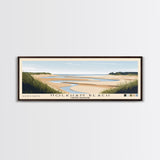 Holkham Beach, United Kingdom Panoramic Print, Vacation Gift, United Kingdom Wall Art, Beach Painting, Beach Decor, Beach Or Lakehouse Art