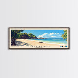 Ifaty Beach, Madagascar Panoramic Beach Print, Vacation Gift, Madagascar Wall Art, Beach Painting, Beach Decor, Beach Painting