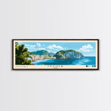 Ischia, Italy Panoramic Print, Vacation Gift, Italy Wall Art, Beach Painting, Beach Decor, Beach Or Lakehouse Art