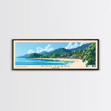 Koh Chang, Thailand Panoramic Beach Print, Vacation Gift, Thailand Wall Art, Framed Canvas Print, Framed Beach Painting