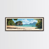 Koh Kradan, Thailand Panoramic Print, Vacation Gift, Thailand Wall Art, Beach Painting, Beach Decor, Beach Or Lakehouse Art