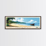 Lonely Beach, Cambodia Panoramic Print, Vacation Gift, Cambodia Wall Art, Vacation Wall Art, Vacatation Memories, Beach Decor, Beach Or Lakehouse Art