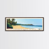 Mararikulam Beach, India Panoramic Print, Vacation Gift, India Wall Art, Beach Painting, Beach Decor, Large Wall Art, Wood Frame Art