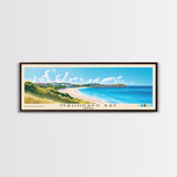 Maundays Bay, Anguila Panoramic Beach Print, Vacation Gift, Anguila Wall Art, Beach Painting, Beach Decor, Beach Painting