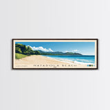 Natadola Beach, Fiji Panoramic Print, Vacation Gift, Fiji Wall Art, Beach Painting, Beach Decor, Beach Or Lakehouse Art