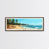 Negombo beach, Sri Lanka Panoramic Beach Print, Vacation Gift, Sri Lanka Wall Art, Framed Canvas Print, Framed Beach Painting