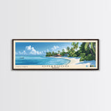 Omadhoo, Maldives Panoramic Print, Vacation Gift, Maldives Wall Art, Beach Painting, Beach Decor, Beach Or Lakehouse Art