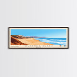 Oualidia Beach, Morocco Panoramic Beach Print, Vacation Gift, Morocco Wall Art, Framed Canvas Print, Framed Beach Painting