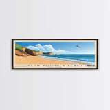 Pedn Vounder Beach, United Kingdom Panoramic Beach Print, Vacation Gift, United Kingdom Wall Art, Beach Painting, Beach Decor, Beach Painting