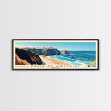 Praia de Odeceixe, Portugal Panoramic Print, Vacation Gift, Portugal Wall Art, Beach Painting, Beach Decor, Beach Or Lakehouse Art