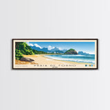 Praia de Forno, Brazil Panoramic Print, Vacation Gift, Brazil Wall Art, Beach Painting, Beach Decor, Large Wall Art, Wood Frame Art