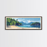 Pulau Weh, Indonesia Panoramic Print, Vacation Gift, Indonesia Wall Art, Beach Painting, Beach Decor, Large Wall Art, Wood Frame Art