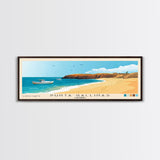 Punta Gallinas, Colombia Panoramic Beach Print, Vacation Gift, Colombia Wall Art, Framed Canvas Print, Framed Beach Painting