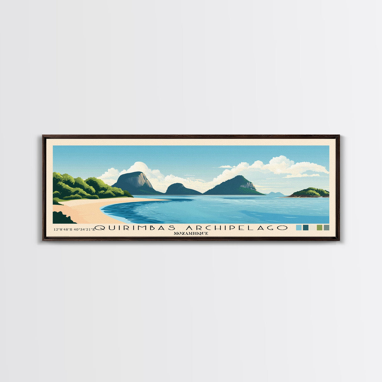 Quirimbas Archipelago, Mozambique Panoramic Print, Vacation Gift, Mozambique Wall Art, Vacation Wall Art, Vacatation Memories, Beach Decor, Beach Or Lakehouse Art