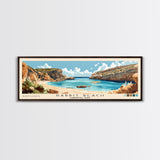 Rabbit Beach, Lampedusa, Italy Panoramic Print, Vacation Gift, Lampedusa, Italy Wall Art, Beach Painting, Beach Decor, Beach Or Lakehouse Art