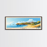 Rügen, Germany Panoramic Beach Print, Vacation Gift, Germany Wall Art, Beach Painting, Beach Decor, Beach Painting