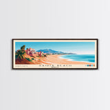 Saidia Beach, Morocco Panoramic Print, Vacation Gift, Morocco Wall Art, Beach Painting, Beach Decor, Large Wall Art, Wood Frame Art