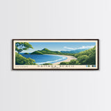 Samara Beach, Costa Rica Panoramic Print, Vacation Gift, Costa Rica Wall Art, Beach Painting, Beach Decor, Beach Or Lakehouse Art