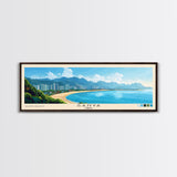 Sanya, China Panoramic Print, Vacation Gift, China Wall Art, Beach Painting, Beach Decor, Beach Or Lakehouse Art