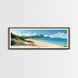 Sardinia, Italy Panoramic Beach Print, Vacation Gift, Italy Wall Art, Beach Painting, Beach Decor, Beach Painting