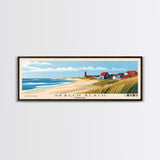 Skagen Beach, Denmark Panoramic Beach Print, Vacation Gift, Denmark Wall Art, Beach Painting, Beach Decor, Beach Painting