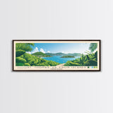 St. Thomas, US Virgin Islands, United States Panoramic Print, Vacation Gift, United States Wall Art, Beach Painting, Beach Decor, Beach Or Lakehouse Art