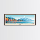 Sunayama, Japan Panoramic Beach Print, Vacation Gift, Japan Wall Art, Framed Canvas Print, Framed Beach Painting