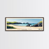 Trevone Bay, United Kingdom Panoramic Print, Vacation Gift, United Kingdom Wall Art, Beach Painting, Beach Decor, Beach Or Lakehouse Art